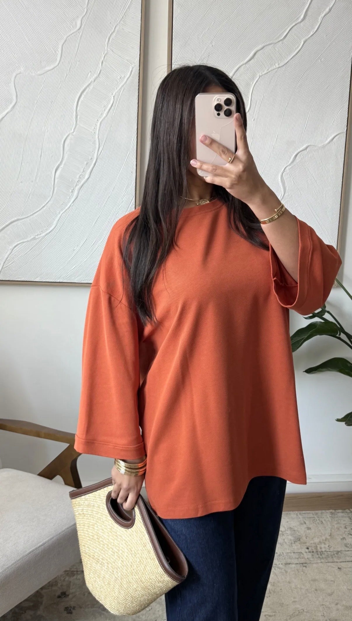 Basic t-shirt - orange