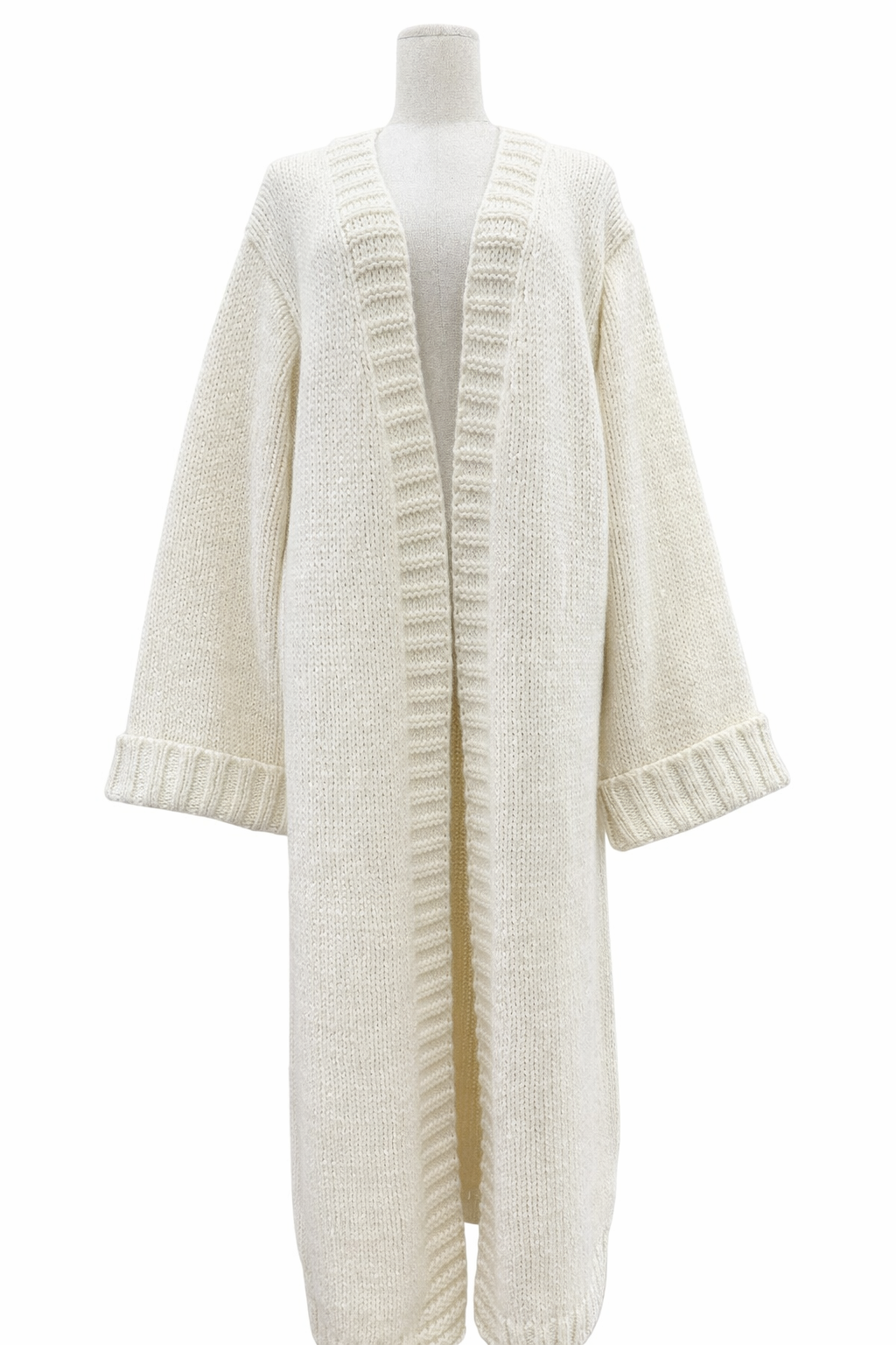 Essential long cardigan - beige