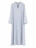Satin dress - sky blue
