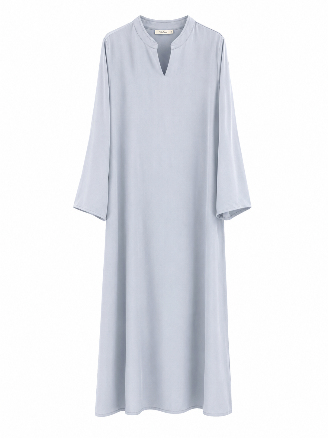 Satin dress - sky blue