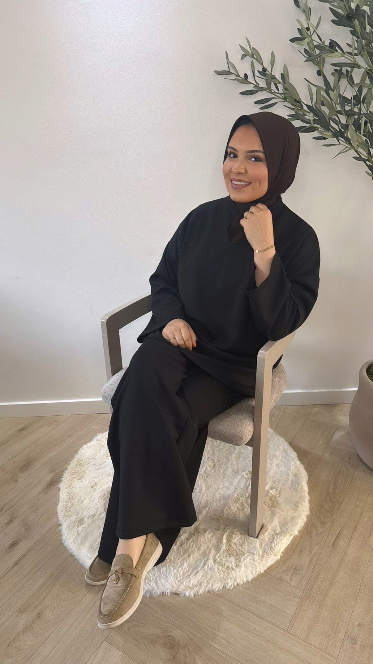 Essential twinset - black