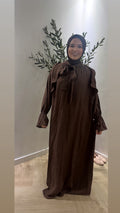 Strik dress - bruin