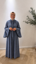 Checked dress - navy