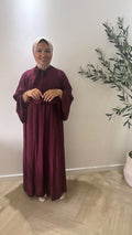 Bow twinset - burgundy