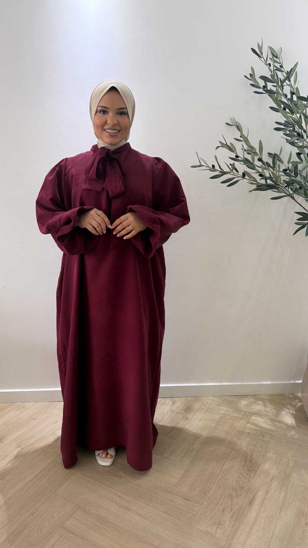 Strik dress - bordeaux