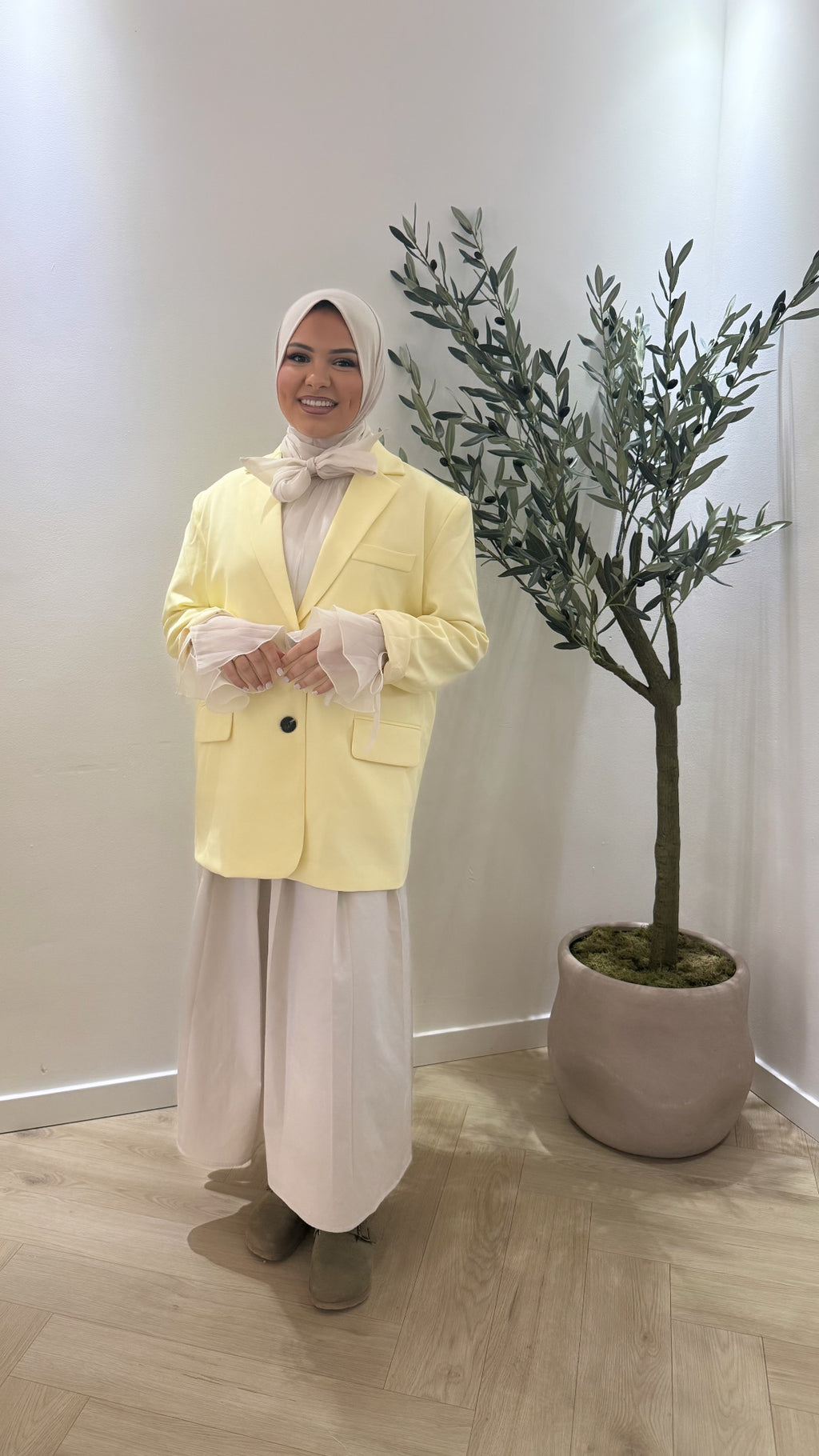 Blazer - butter yellow