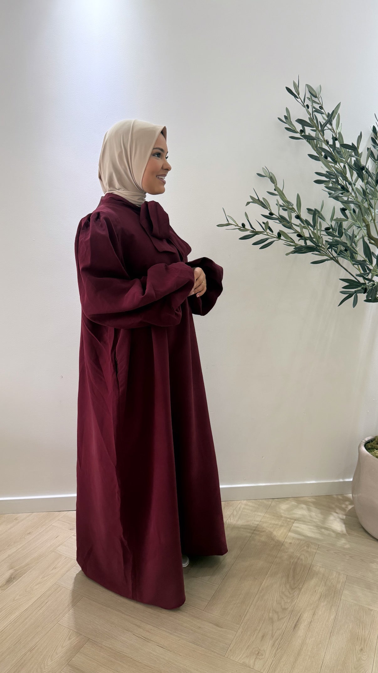 Strik dress - bordeaux