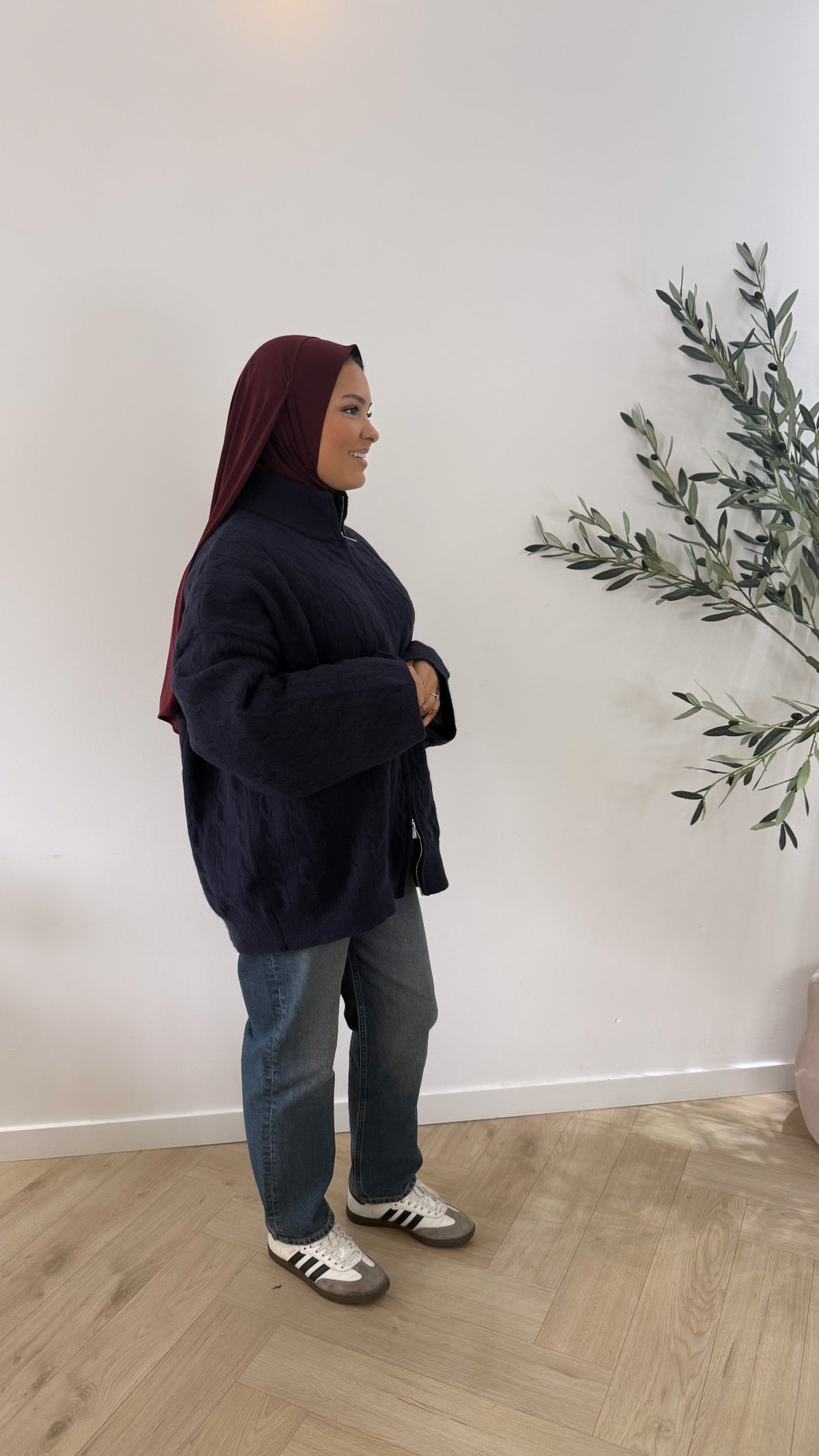 Oversized vest - dark blue