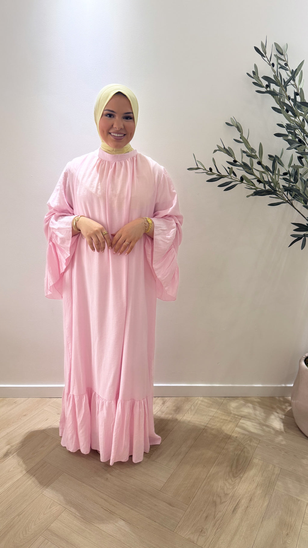 Long sleeve dress - pink