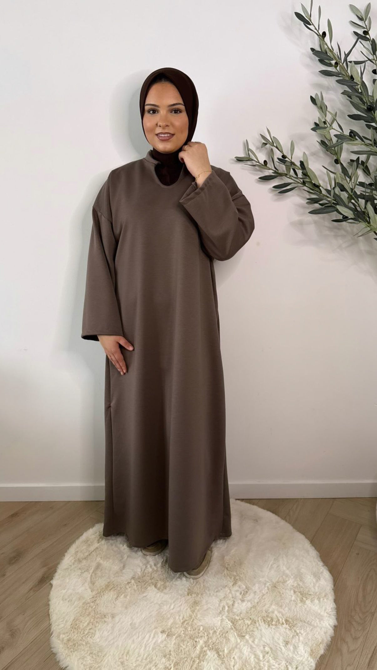 Essential dress - taupe