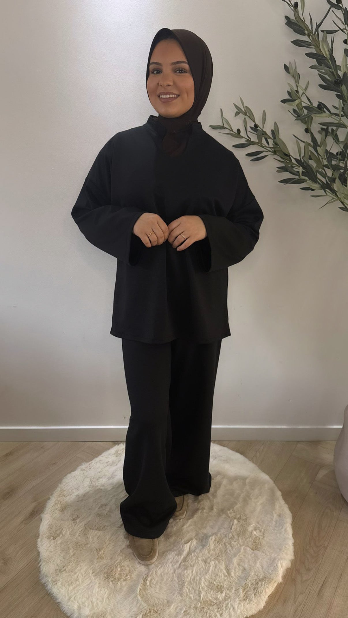 Essential twinset - black