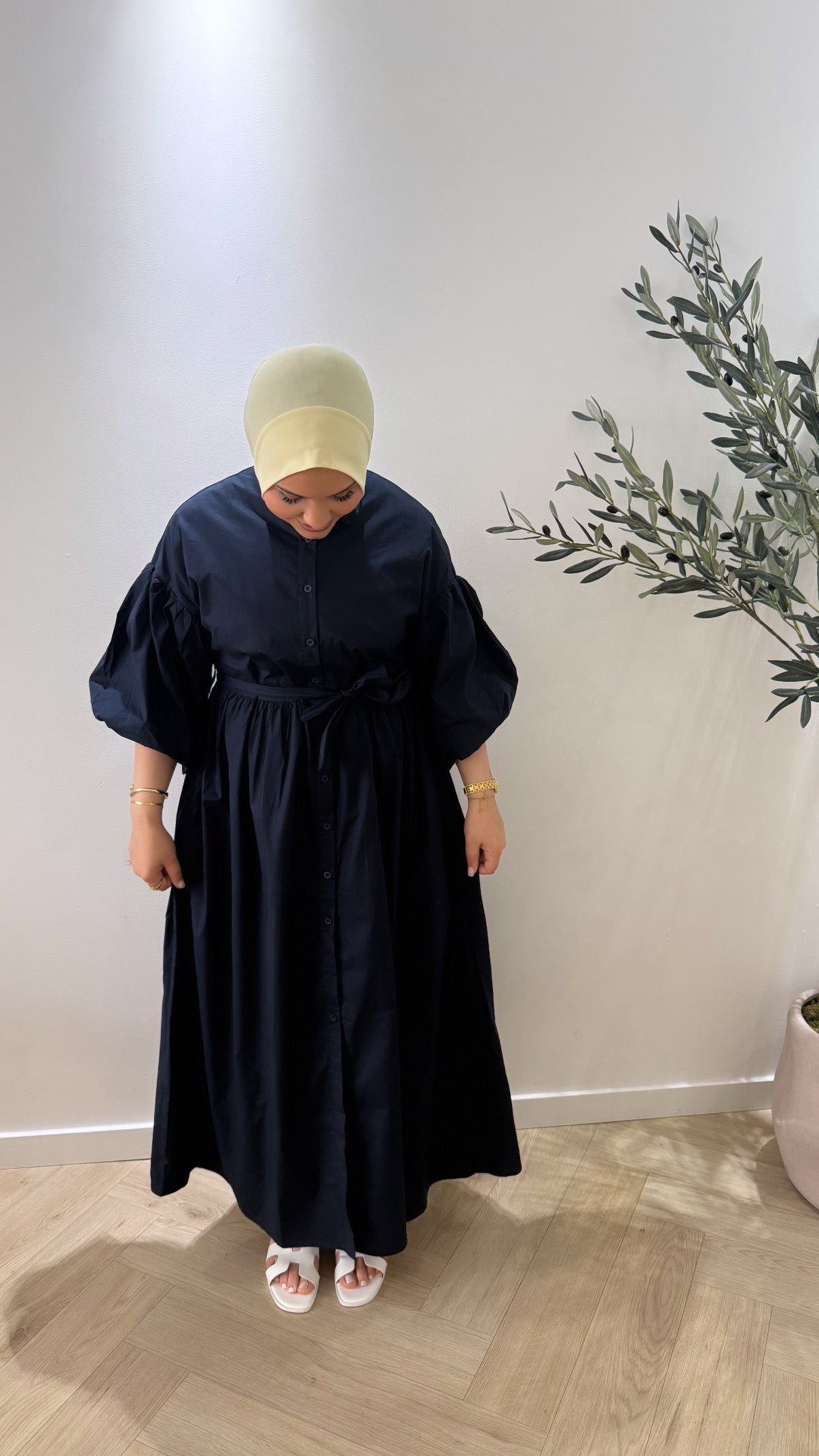 Ballon sleeve - navy