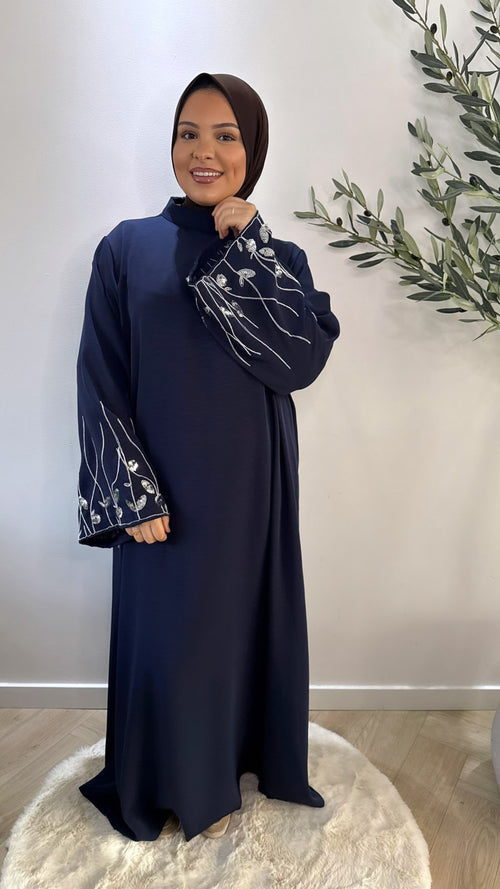 Bloom sleeve dress - midnight blue