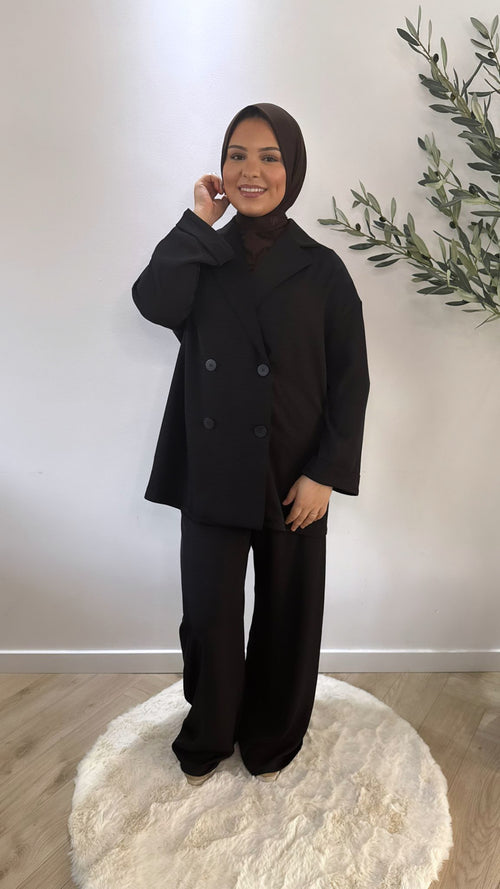 Classic blazer set - black