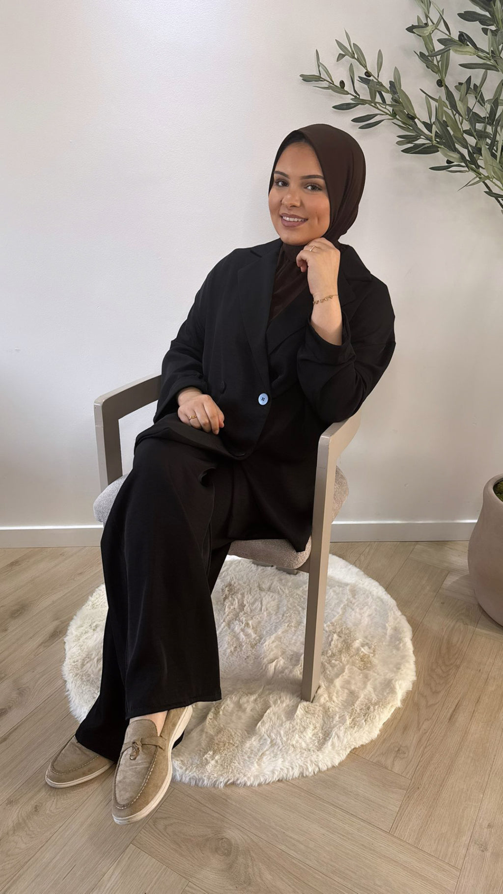 Classic blazer set - black