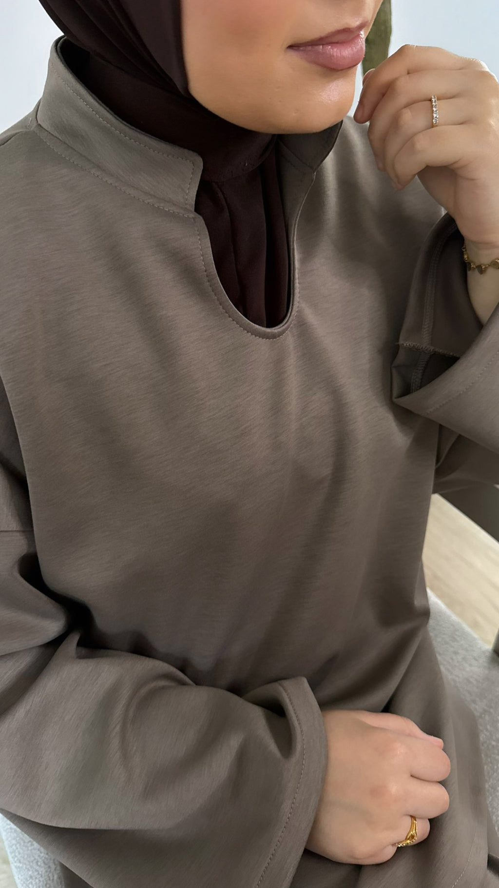 Essential twinset - taupe