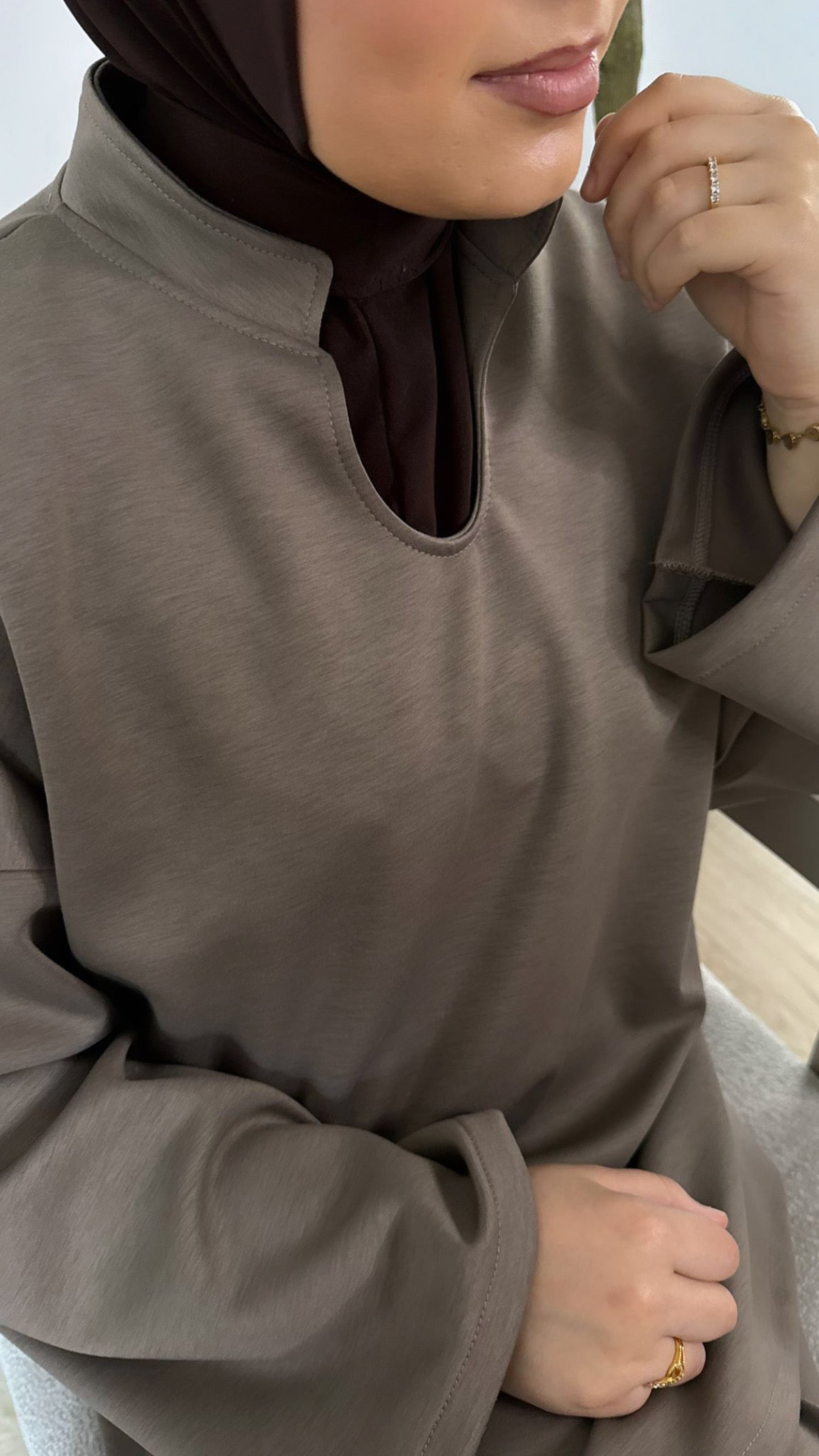 Essential twinset - taupe