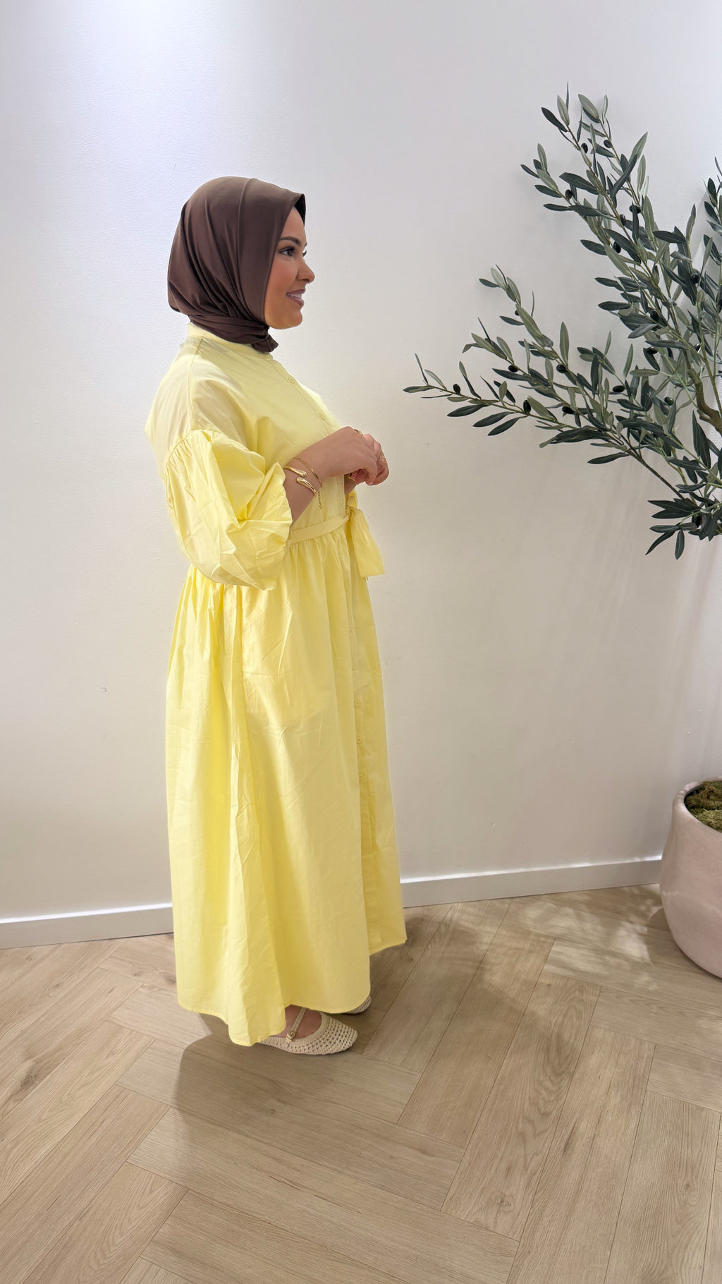 Ballon sleeve - yellow