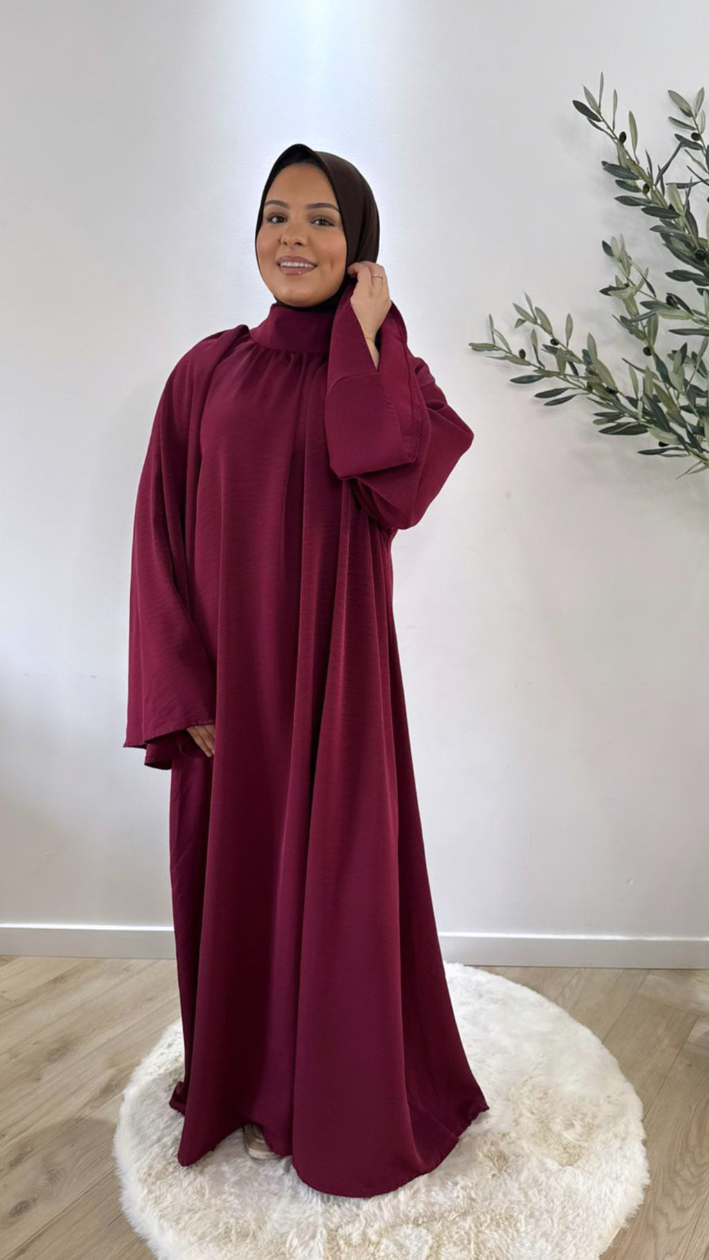 Long sleeve dress - bordeaux