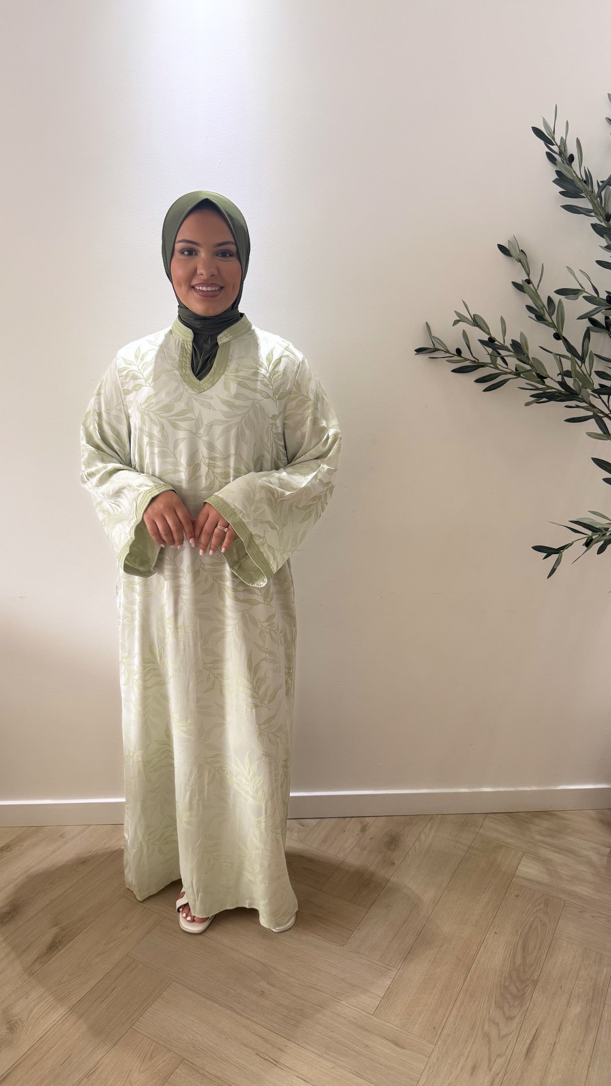 Flower dress - mint green