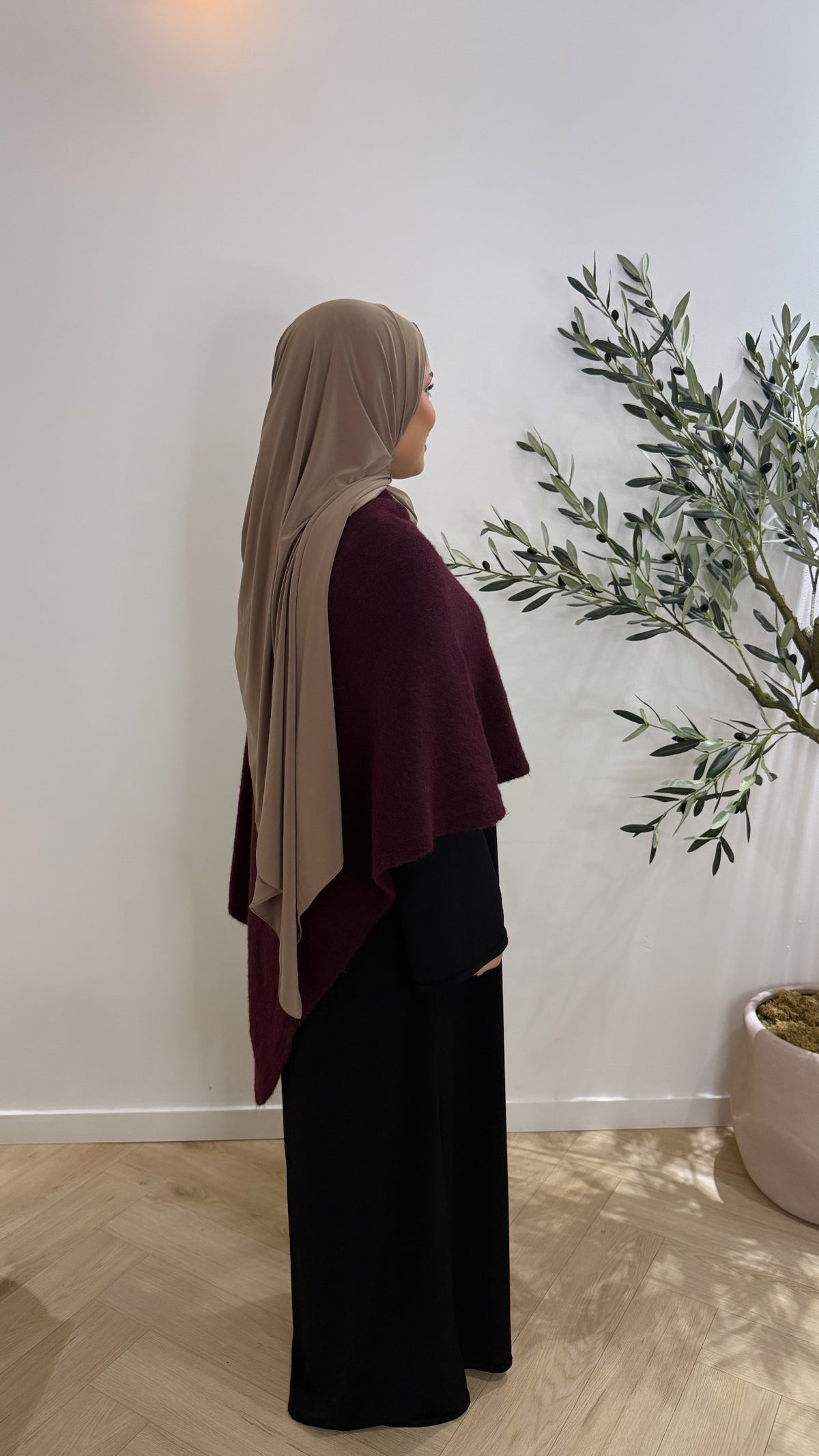Poncho - bordeaux