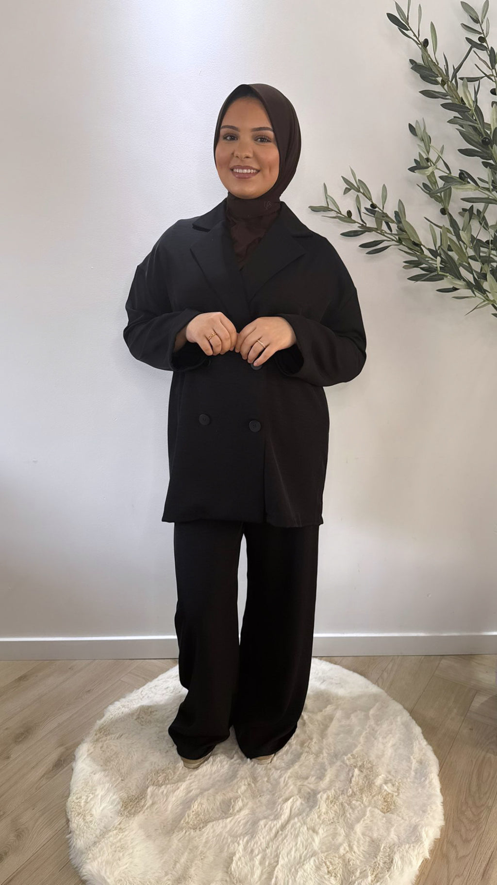 Classic blazer set - black