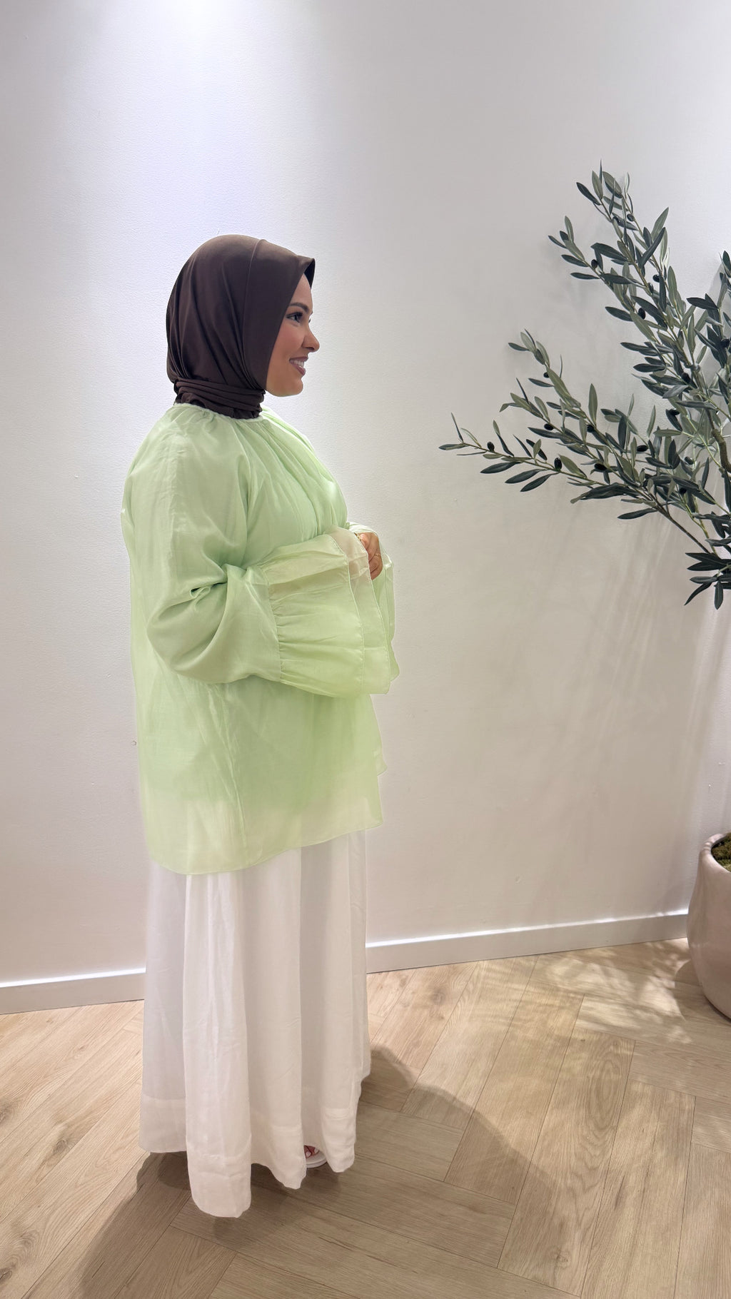 Flowy bell blouse - mint