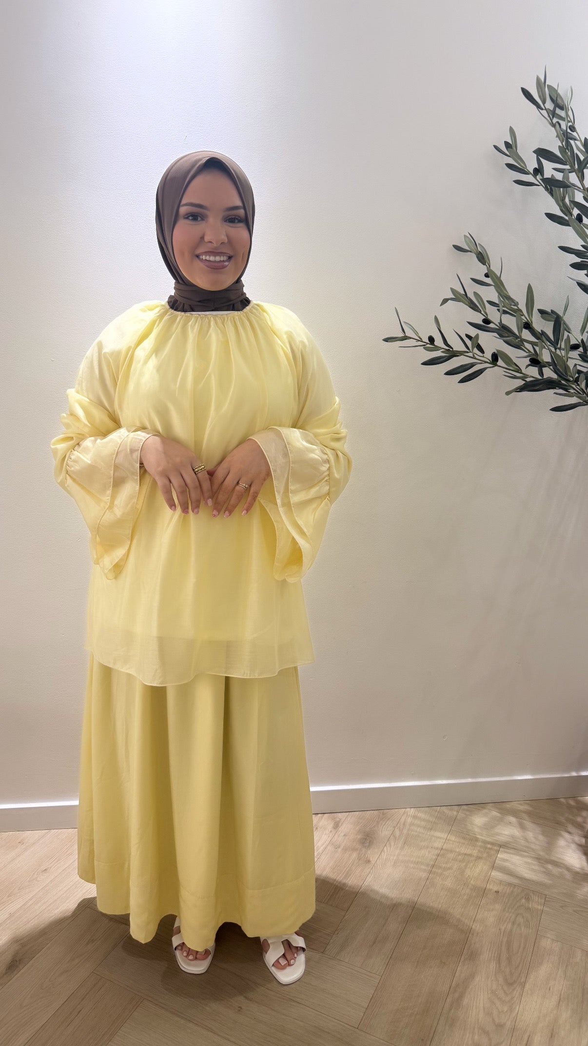 Flowy bell blouse - pink