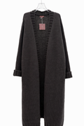 Essential long cardigan - brown