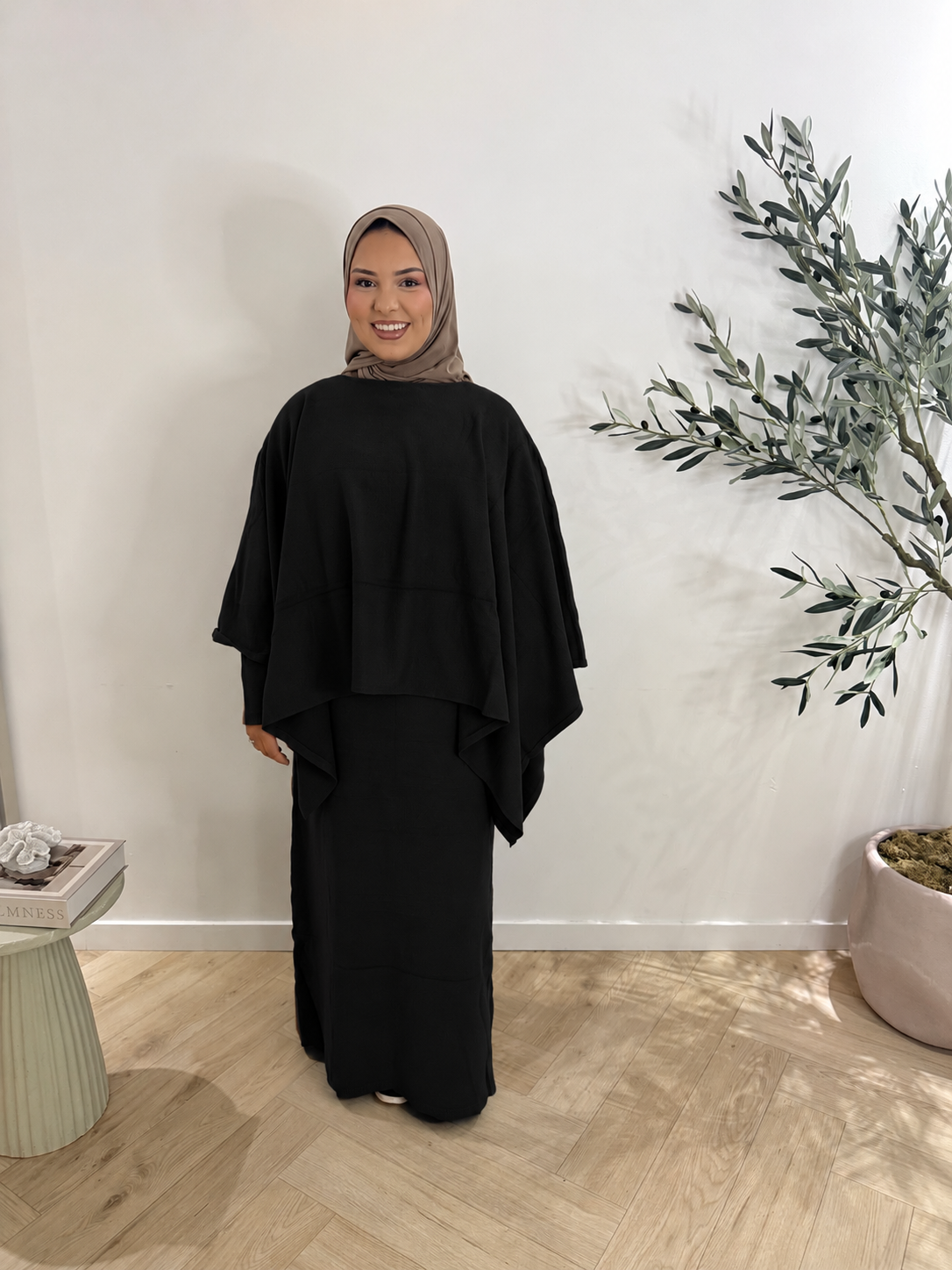Poncho set - black