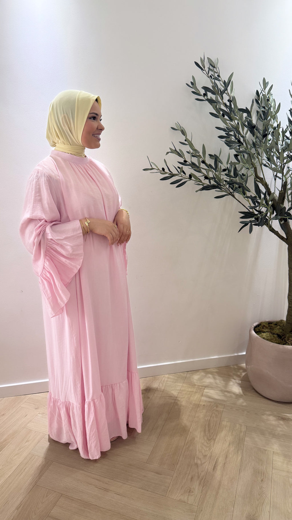 Long sleeve dress - pink