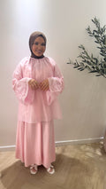 Flowy bell blouse - pink