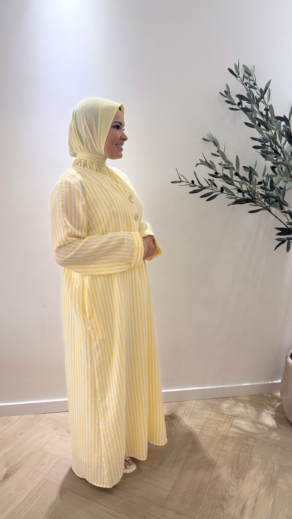 The stripe dress - yellow