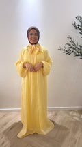 Satin dress - yellow