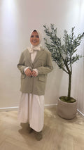 Split Blazer - Khaki