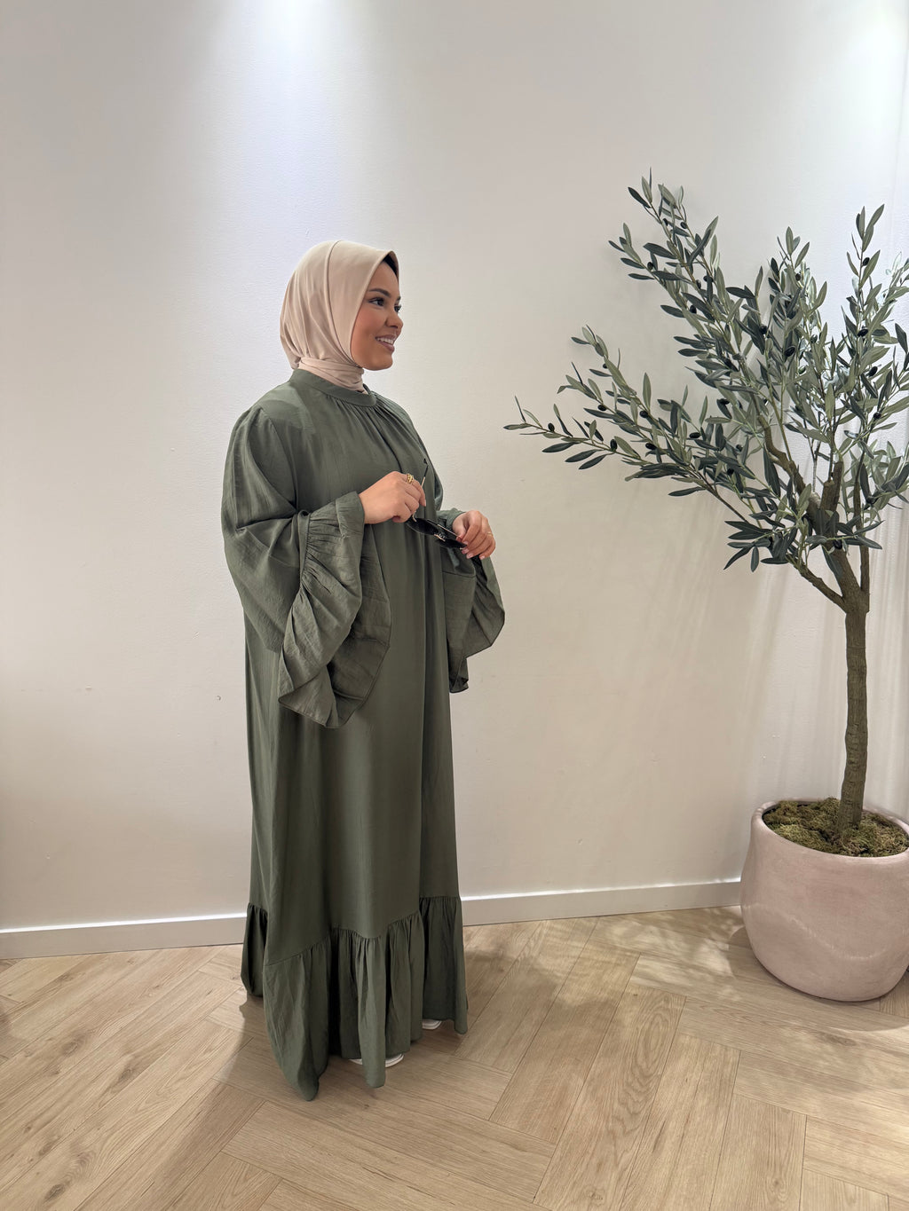 Long sleeve dress - green