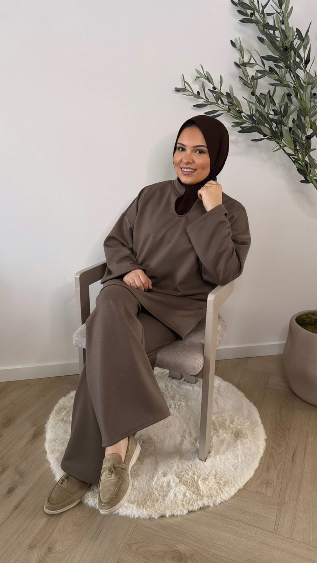 Essential twinset - taupe