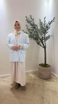 Split Blazer - Baby Blue