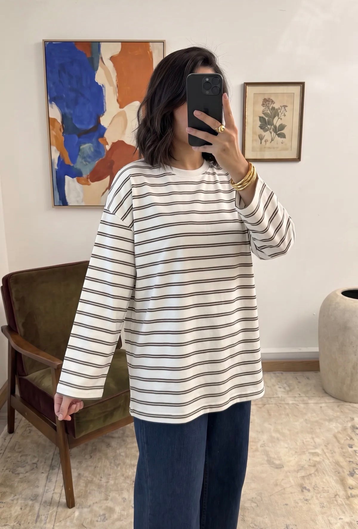 Everyday stripes tee - beige
