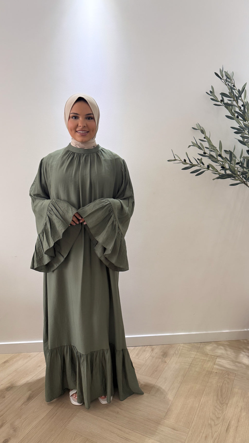 Long sleeve dress - green