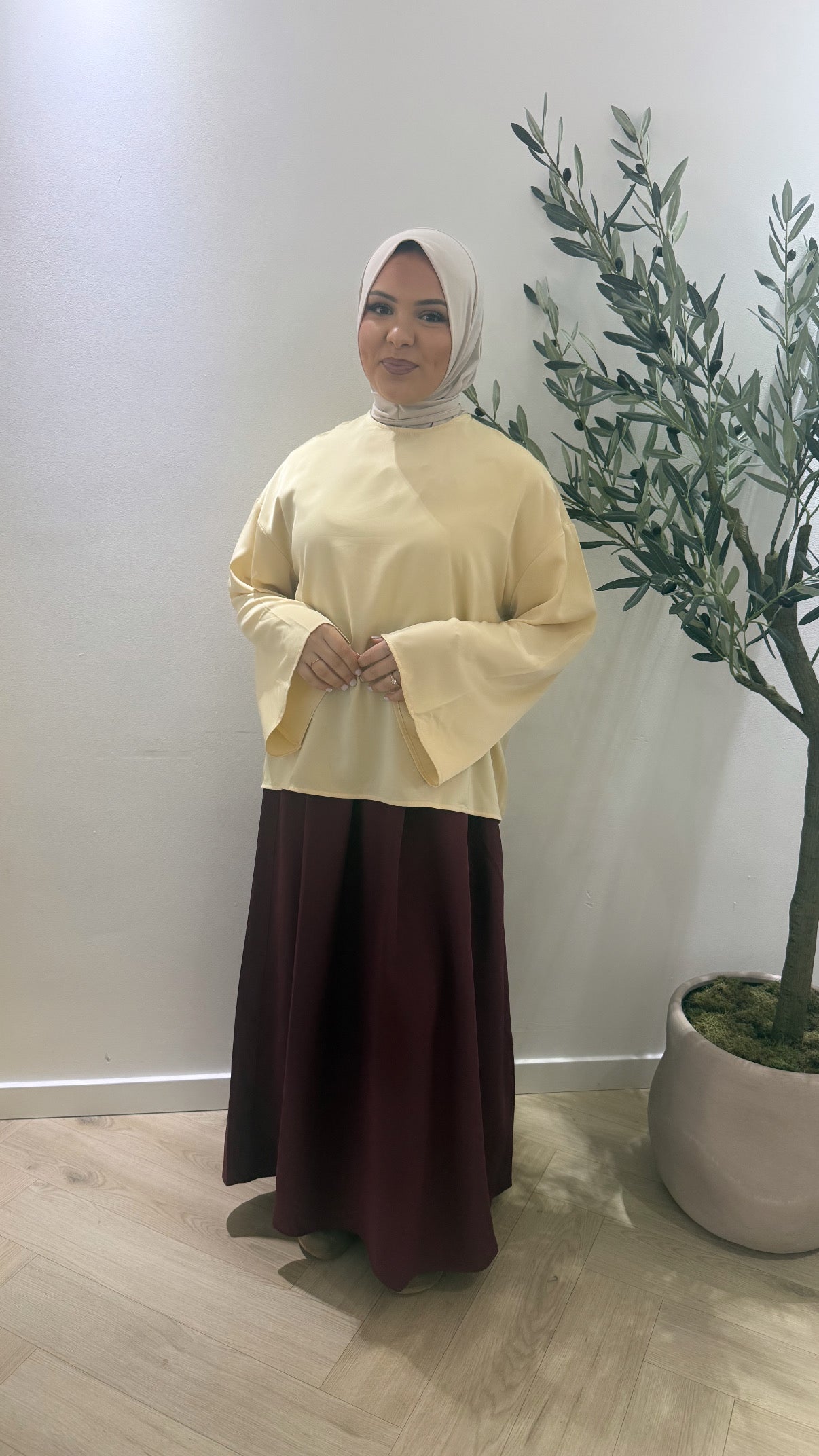 Flowy Blouse - Butter Yellow