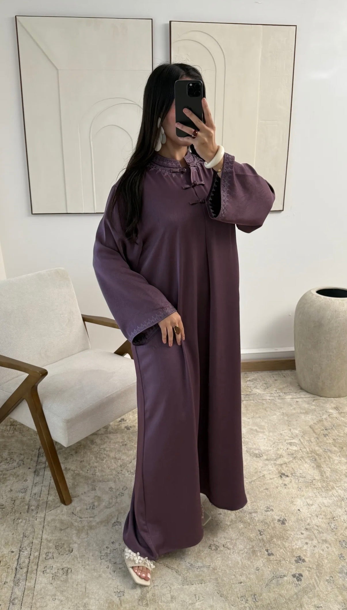 Marrakech dress - aubergine