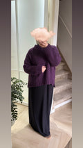 Cosy sweater - aubergine