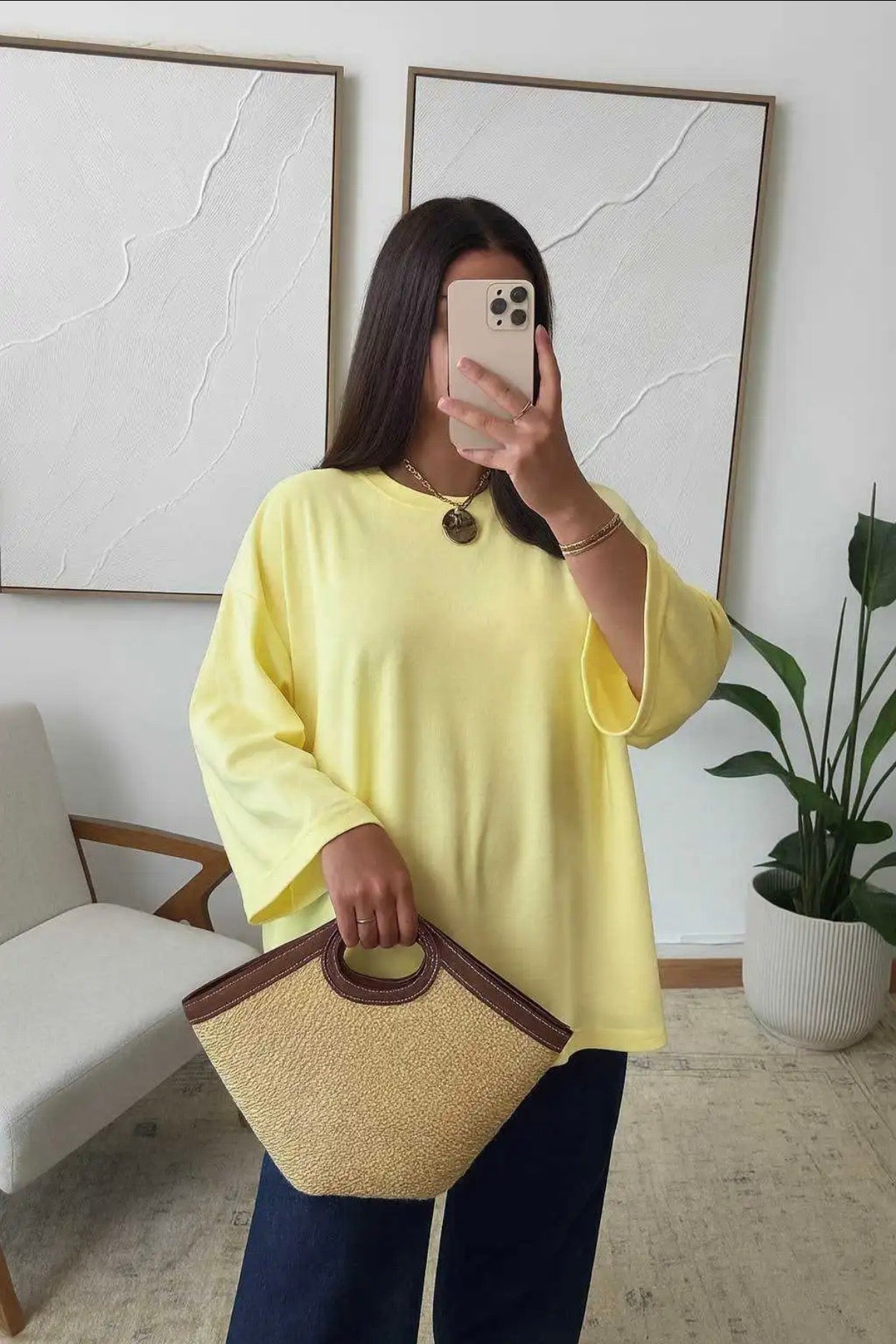 Basic t-shirt - yellow