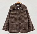 Woven cardigan - brown