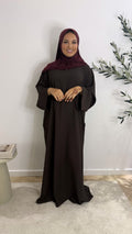 Classy abaya - brown