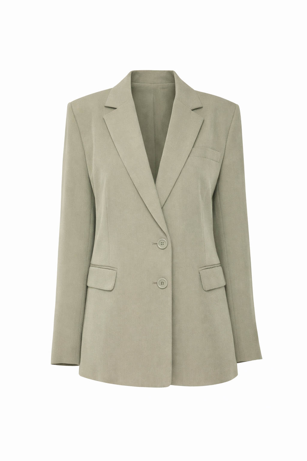 Essential open back blazer - sage