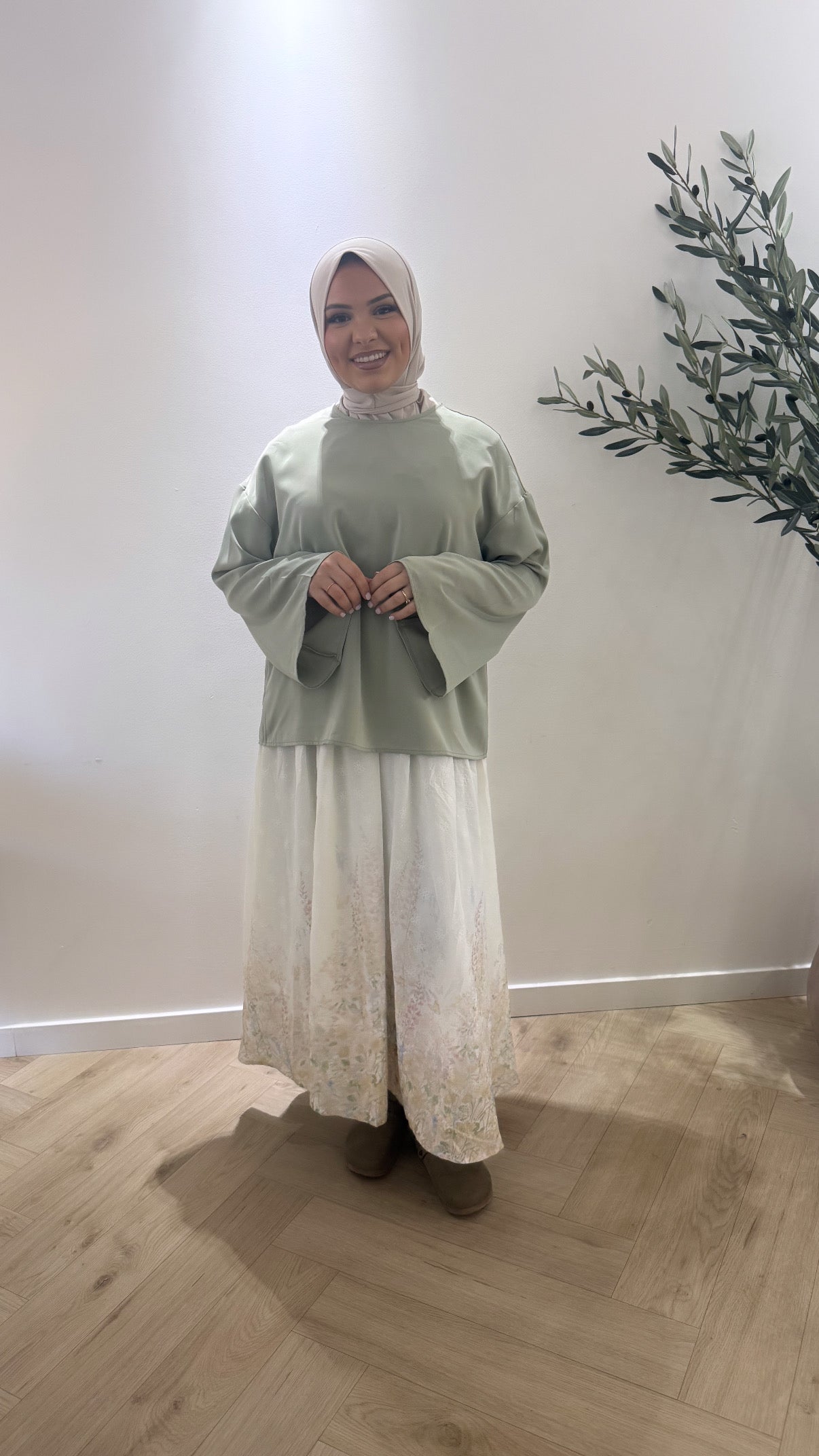 Flowy Blouse - Mint Green