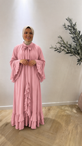 Ruffle dress - pink