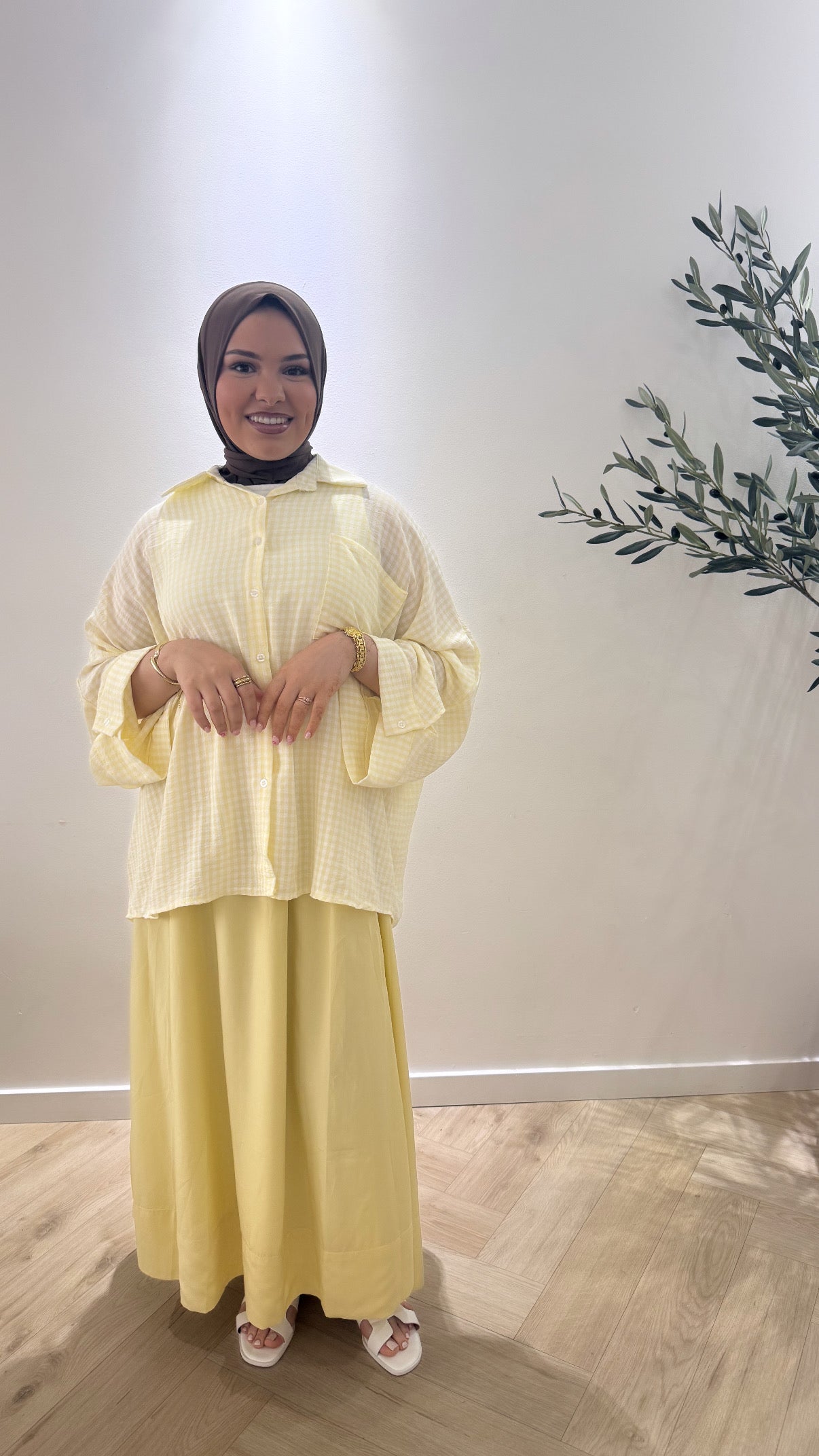 Classy skirt - yellow